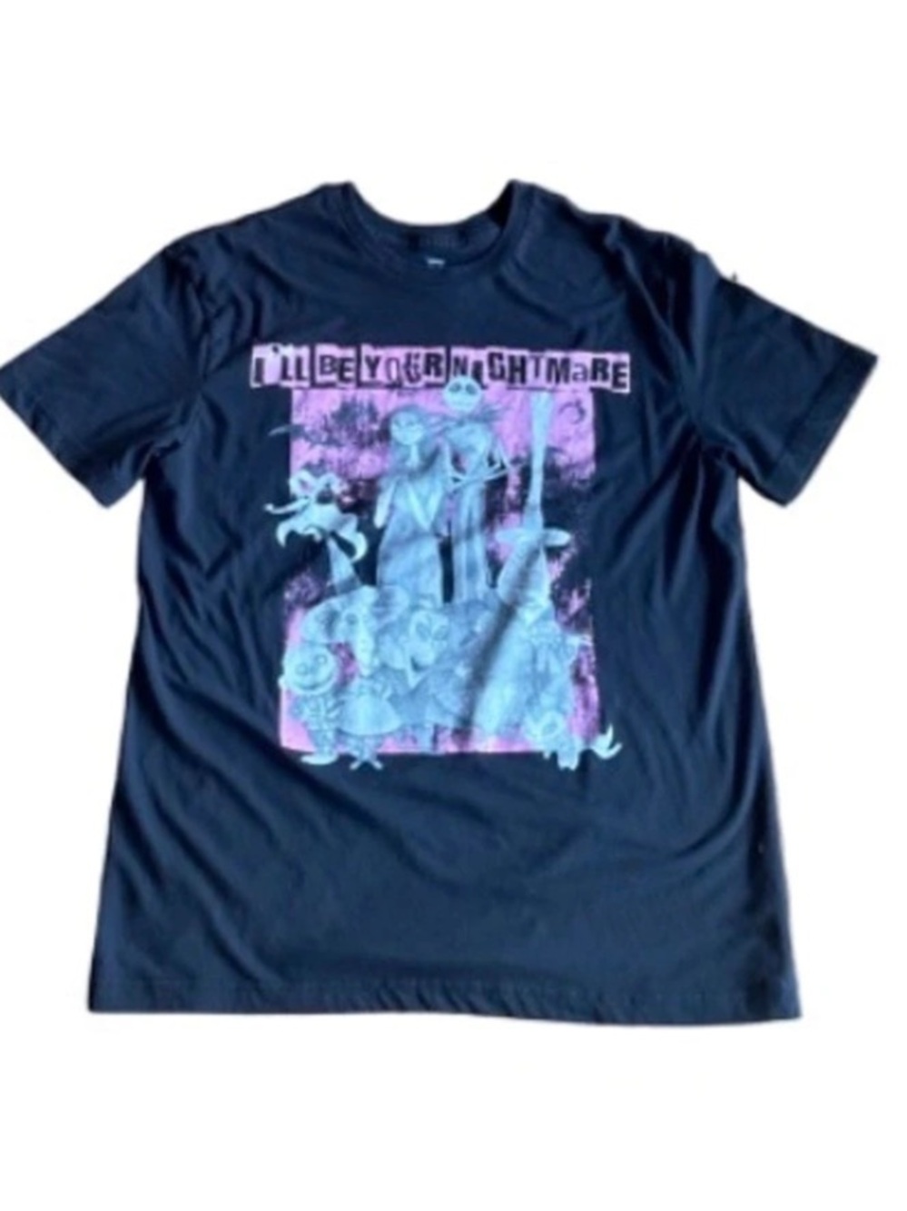 Disney The Nightmare Before Christmas Graphic Short Sleeve Tee XL Like New